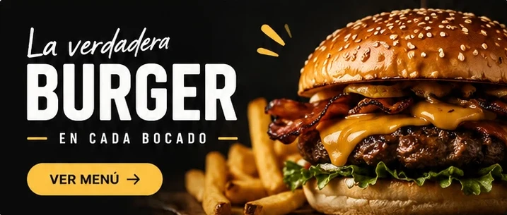 La verdadera burger en cada bocado